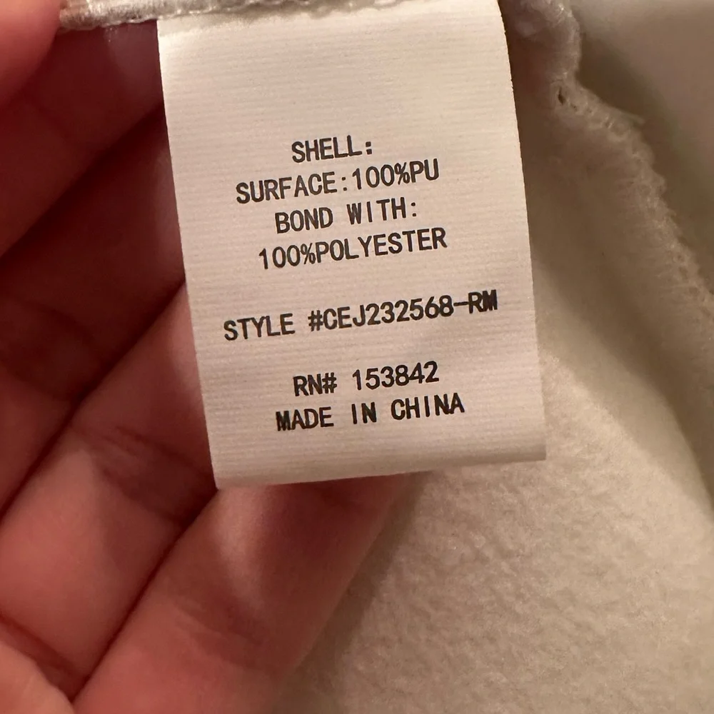 NWT Mellowday Faux Leather Shacket - Size M - Picture 6 of 6